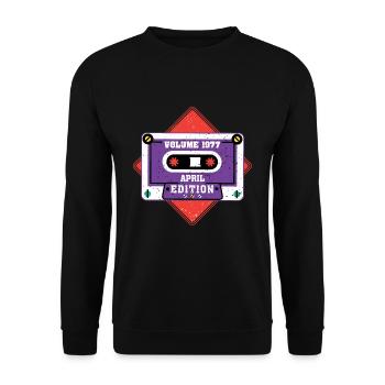 Volume 1977 April Edition - Unisex Sweatshirt - black - Front - Alina (178cm) & Michal (187cm)