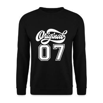 Millésime original 2007 - Sweat-shirt Unisexe - noir - Devant - Alina (178cm) & Michal (187cm)