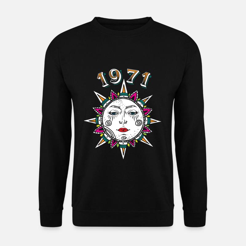 1971 Sonnengesicht - Sweat-shirt Unisexe - noir