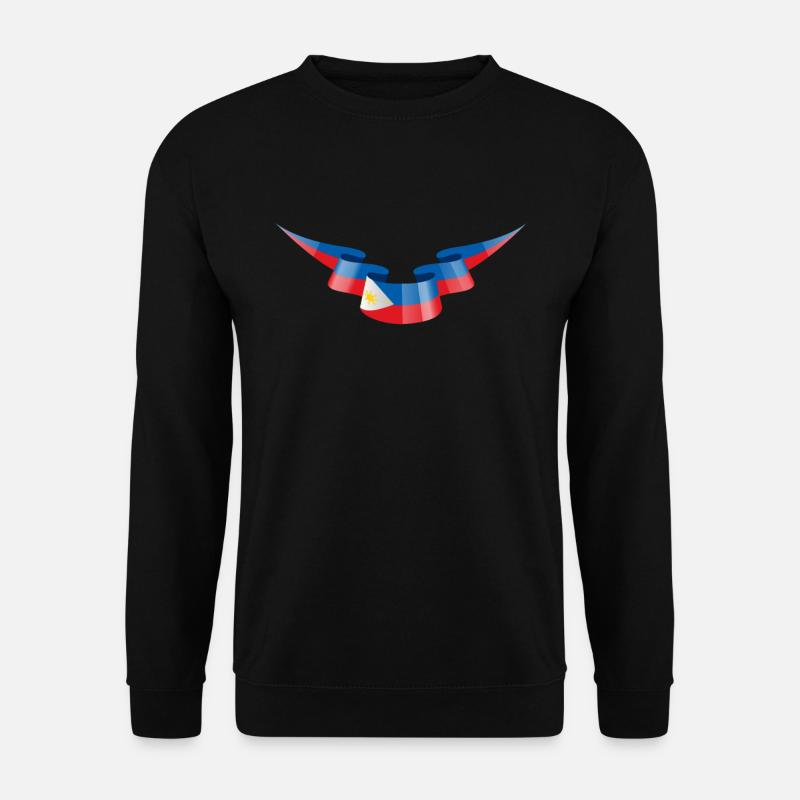 Bannière du drapeau des Philippines - Sweat-shirt Unisexe - noir