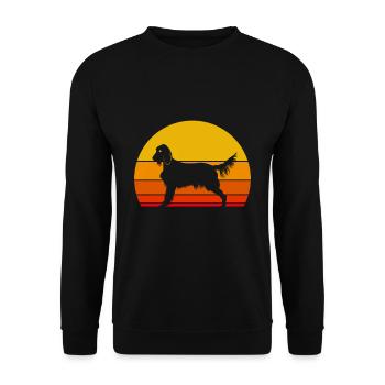Irish Setter - Unisex Sweatshirt - black - Front - Alina (178cm) & Michal (187cm)