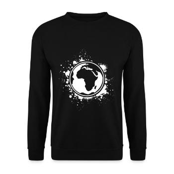 Le globe terrestre - Sweat-shirt Unisexe - noir - Devant - Alina (178cm) & Michal (187cm)