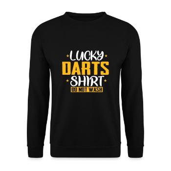 Darts Darts Play Lucky Shirt - Sweat-shirt Unisexe - noir - Devant - Alina (178cm) & Michal (187cm)