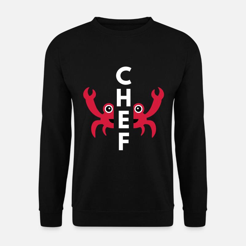 Chef (geteilte Krabbe) - Unisex Pullover - Schwarz