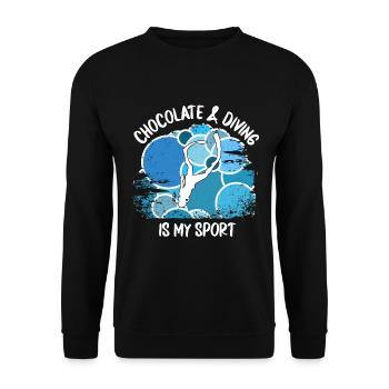Plongeurs Plongée sous-marine Plongée sous-marine Plongée sous-marine - Sweat-shirt Unisexe - noir - Devant - Alina (178cm) & Michal (187cm)