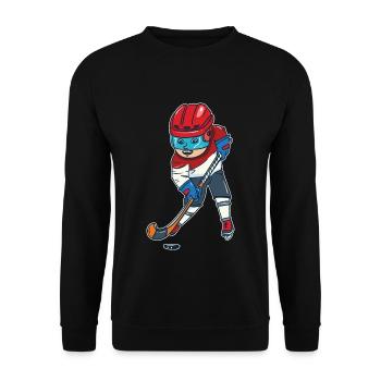 Eishockey - Unisex Pullover - Schwarz - Vorne - Alina (178cm) & Michal (187cm)