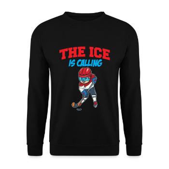 Eishockey - Unisex Pullover - Schwarz - Vorne - Alina (178cm) & Michal (187cm)