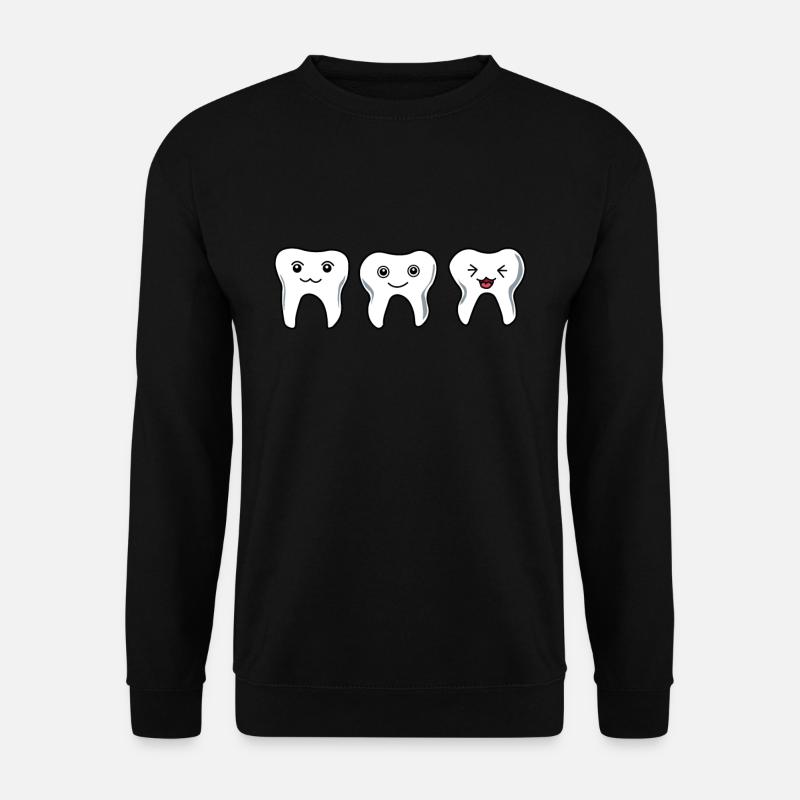 Zahnarzt Zähne Zahn Zahnmedizin Assistent Geschenk - Unisex Pullover - Schwarz