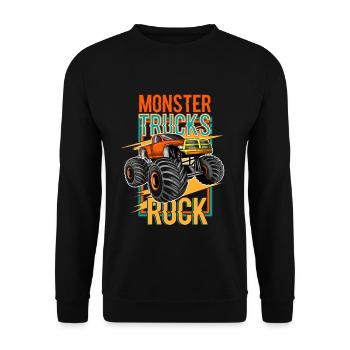 Monster Truck - Sweat-shirt Unisexe - noir - Devant - Alina (178cm) & Michal (187cm)