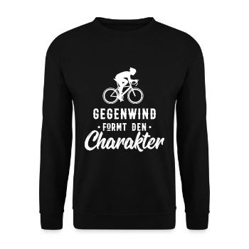 racer - Unisex Sweatshirt - black - Front - Alina (178cm) & Michal (187cm)