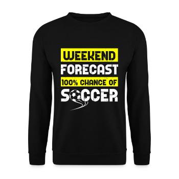 Football football - Sweat-shirt Unisexe - noir - Devant - Alina (178cm) & Michal (187cm)
