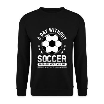 Football football - Sweat-shirt Unisexe - noir - Devant - Alina (178cm) & Michal (187cm)