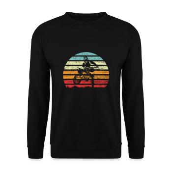motocross - Sweat-shirt Unisexe - noir - Devant - Alina (178cm) & Michal (187cm)