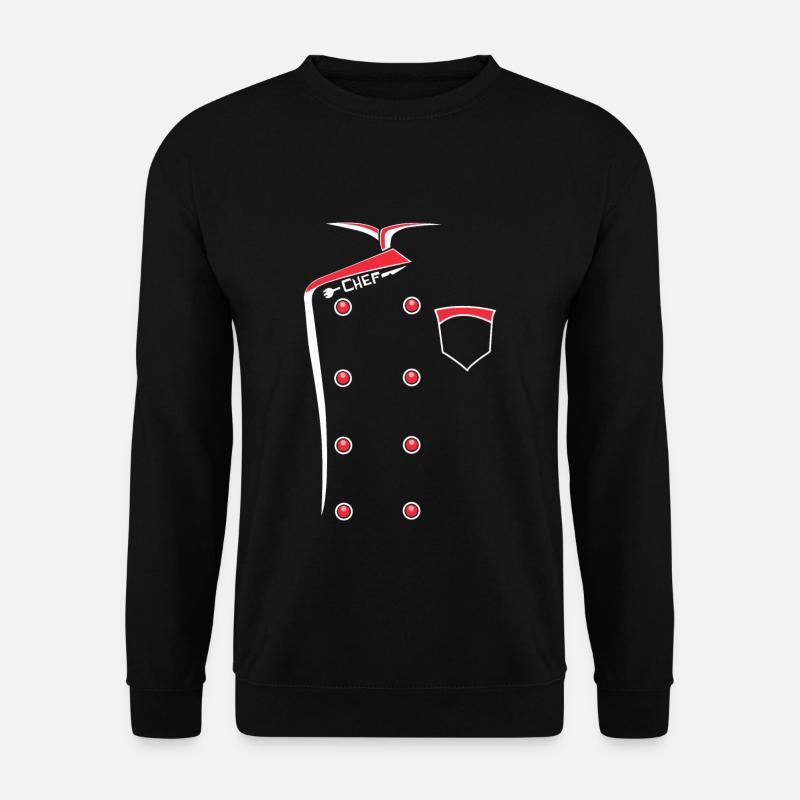 Chef Chef Chef Uniforme Cuisine Cadeau - Sweat-shirt Unisexe - noir