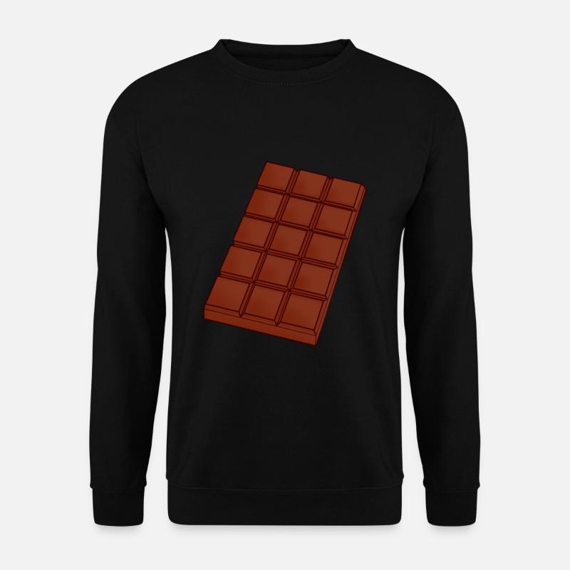 Tafel Schokolade Milch Liebhaber Zucker Geschenk - Unisex Pullover - Schwarz