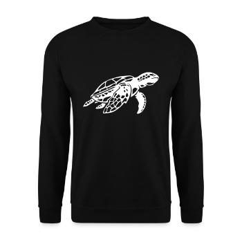 Sea turtle turtle sea island gift - Unisex Sweatshirt - black - Front - Alina (178cm) & Michal (187cm)