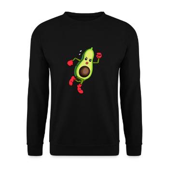 Avocat Avocardio Cardio Running Entraînement Fitness - Sweat-shirt Unisexe - noir - Devant - Alina (178cm) & Michal (187cm)