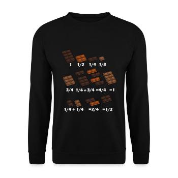 Math Chocolate Math Mathematician Teacher - Sweat-shirt Unisexe - noir - Devant - Alina (178cm) & Michal (187cm)