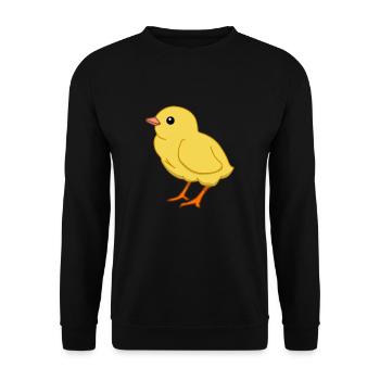 Chick chicken chickens beeping farm farmer - Unisex Sweatshirt - black - Front - Alina (178cm) & Michal (187cm)