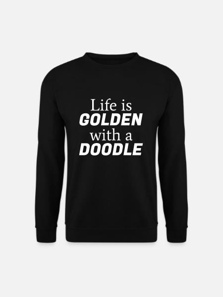 Goldendoodle Welpe Hunde Golden Doodle Geschenk - Unisex Pullover - Schwarz