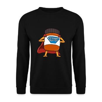 Biscuit au beurre de cacahuètes - Sweat-shirt Unisexe - noir - Devant - Alina (178cm) & Michal (187cm)