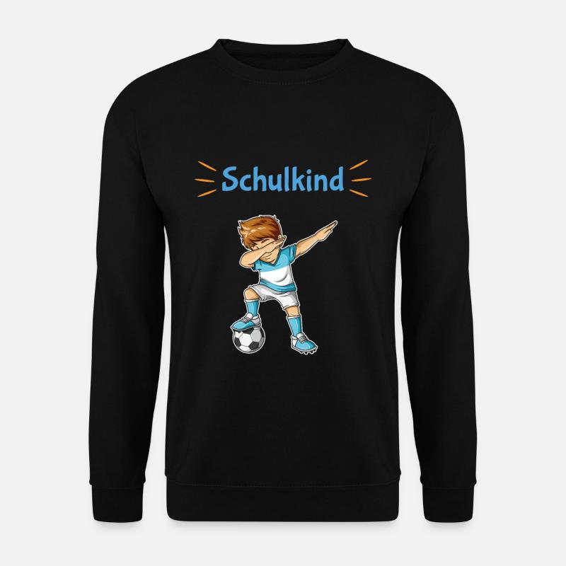 Schule Einschulung Schulanfang Schultüte Fußball - Unisex Pullover - Schwarz