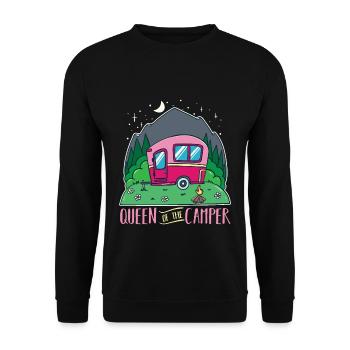 Caravanes camping car campeurs - Sweat-shirt Unisexe - noir - Devant - Alina (178cm) & Michal (187cm)