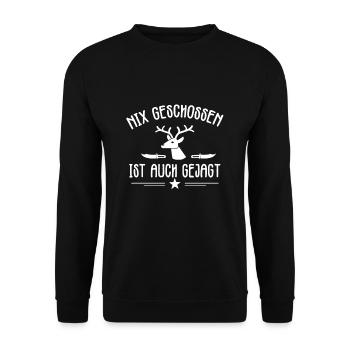 Jäger - Unisex Pullover - Schwarz - Vorne - Alina (178cm) & Michal (187cm)