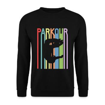 Parkour - Sweat-shirt Unisexe - noir - Devant - Alina (178cm) & Michal (187cm)