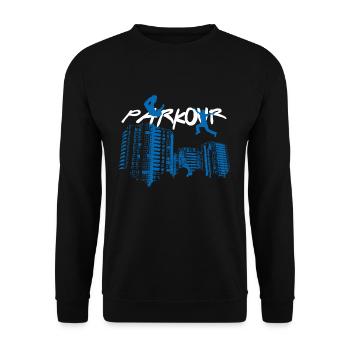 Parkour - Sweat-shirt Unisexe - noir - Devant - Alina (178cm) & Michal (187cm)