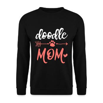 Goldendoodle - Sweat-shirt Unisexe - noir - Devant - Alina (178cm) & Michal (187cm)