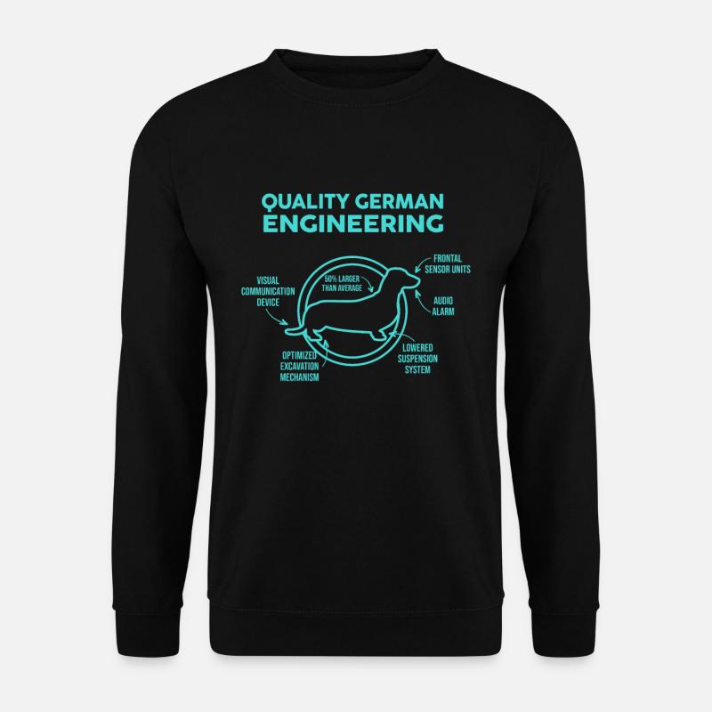dachshund - Unisex Sweatshirt - black