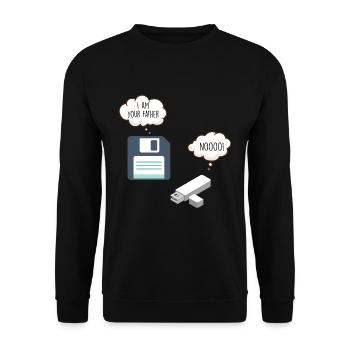 Nerd Programming Software Developer Code Geek - Sweat-shirt Unisexe - noir - Devant - Alina (178cm) & Michal (187cm)