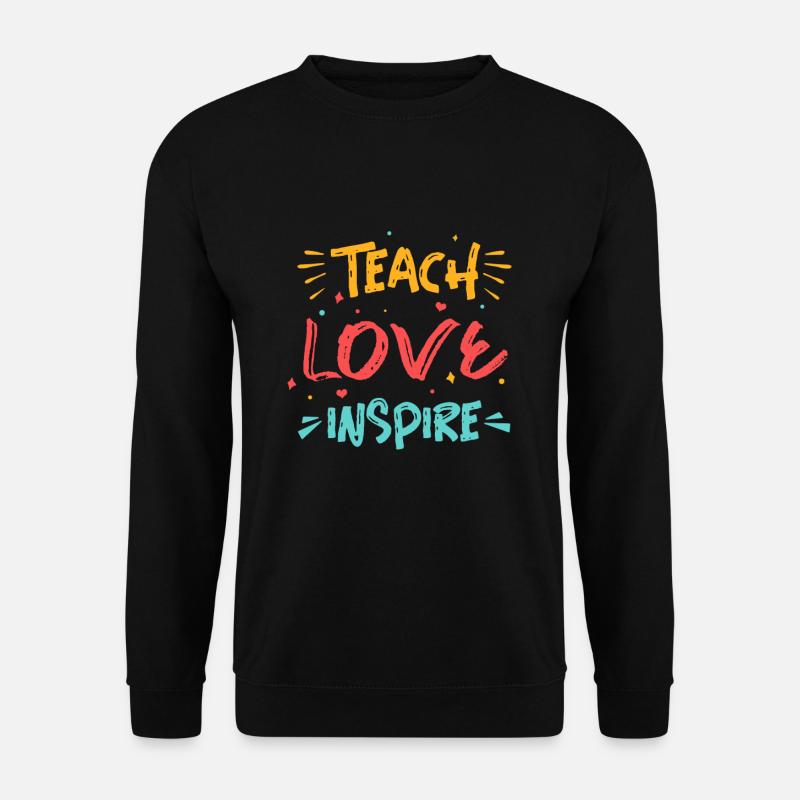 Lustige Lehrer Englisch Deutsch Geschenkidee - Unisex Pullover - Schwarz