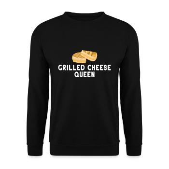 Fromage pain grillé - Sweat-shirt Unisexe - noir - Devant - Alina (178cm) & Michal (187cm)