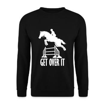 Horse rider gallop jumping race foal stallion - Unisex Sweatshirt - black - Front - Alina (178cm) & Michal (187cm)