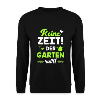Jardin - Sweat-shirt Unisexe - noir - Devant - Alina (178cm) & Michal (187cm)