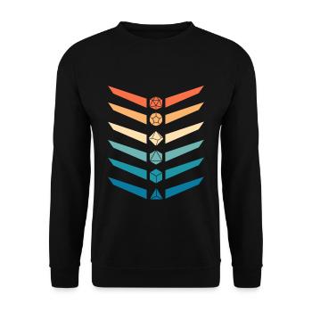 RPG Rpg Board Game Game Board Gift - Unisex Sweatshirt - black - Front - Alina (178cm) & Michal (187cm)
