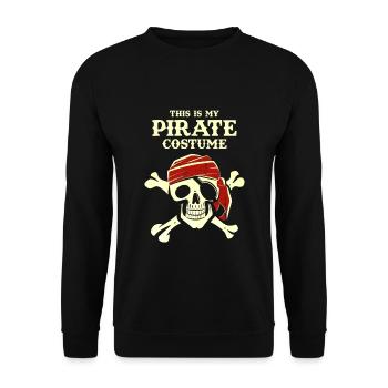 Costume Pirate - Sweat-shirt Unisexe - noir - Devant - Alina (178cm) & Michal (187cm)