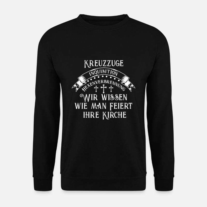 Jesus Shirt Gott Kirche Christliche Katholisch - Unisex Pullover - Schwarz