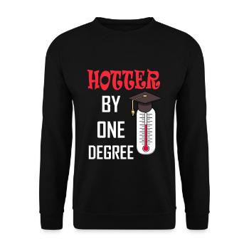Graduate graduation school student graduation gift - Unisex Sweatshirt - black - Front - Alina (178cm) & Michal (187cm)