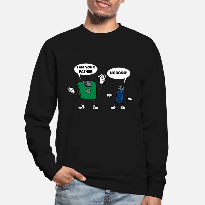 Computertechnik Diskette USB-Stick Geschenk Unisex Pullover