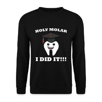 Dentist Teeth Student Dentistry Assistant - Unisex Sweatshirt - black - Front - Alina (178cm) & Michal (187cm)