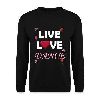 Dance dancer ballet music dancing dance lessons - Unisex Sweatshirt - black - Front - Alina (178cm) & Michal (187cm)