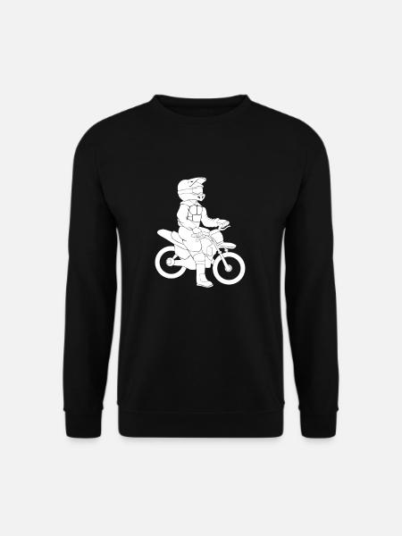 Dirtbike kid motocross motorcycle biker race - Unisex Sweatshirt - black