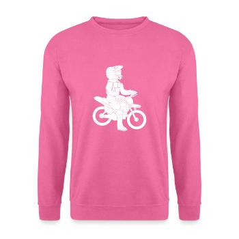 Dirtbike Kind Motocross Motorrad Biker Rennen - Unisex Pullover - Pink - Vorne