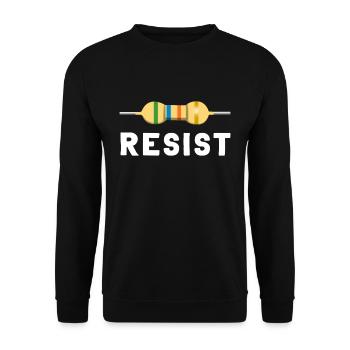 Resistance Circuit Electronics Engineering Physics - Unisex Sweatshirt - black - Front - Alina (178cm) & Michal (187cm)