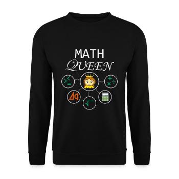 Math Math School Physics Professeur de mathématiques - Sweat-shirt Unisexe - noir - Devant - Alina (178cm) & Michal (187cm)