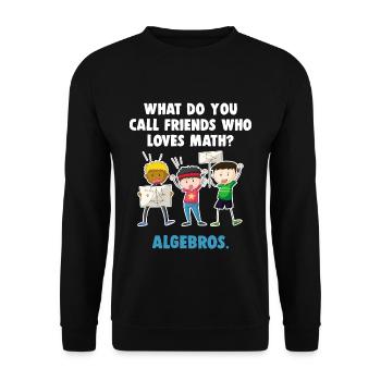 maths - Unisex Sweatshirt - black - Front - Alina (178cm) & Michal (187cm)