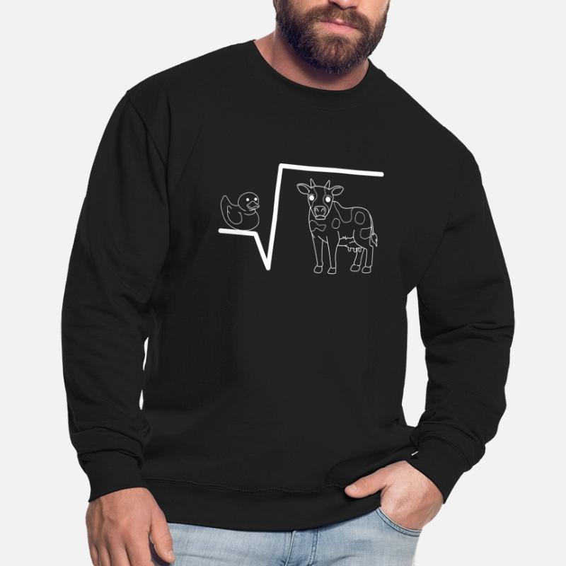 Duck Root Cow Math Word Game Math Math Unisex Sweatshirt